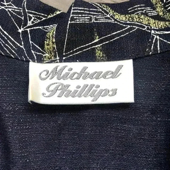 🌼4/$30🌼michael Phillips | Vintage leaf tshirt button down - Picture 6 of 7